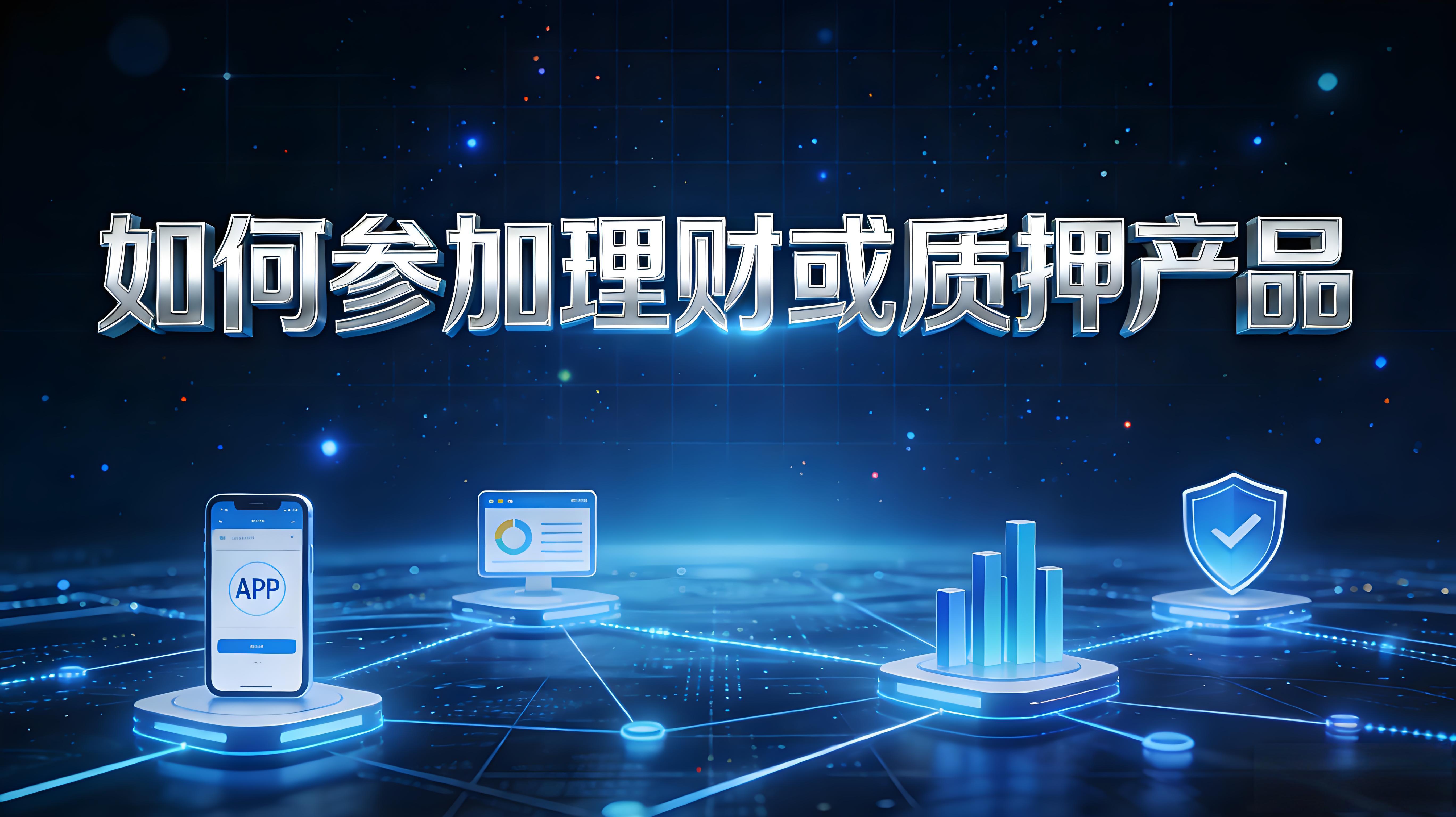 如何参与理财或质押产品？